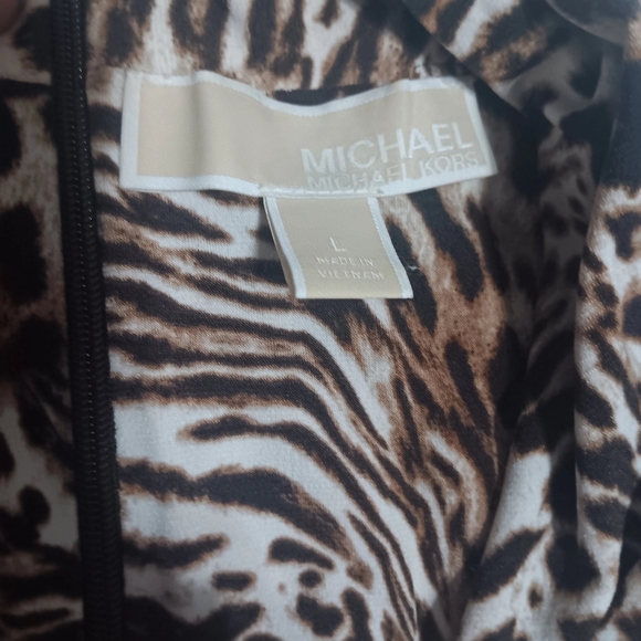Michael Kors Animal Print Jumpsuit wide leg - Picture 4 of 9
